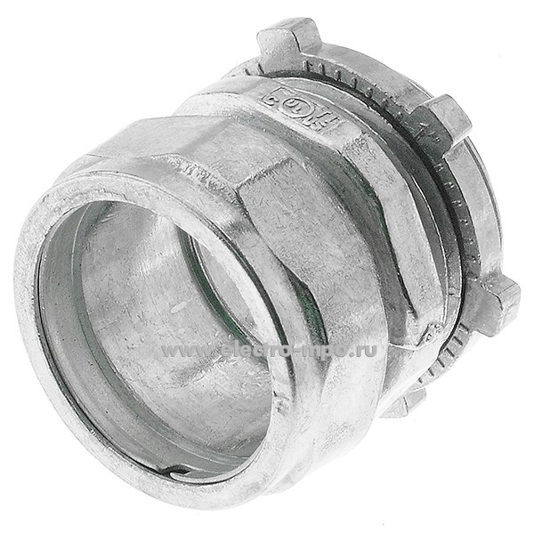 Т1439. Муфта ES-603 соединительная 1" труба-коробка, цинковый сплав (Китай)