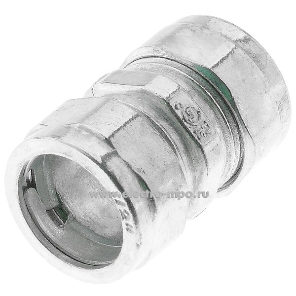 Т1441. Муфта ES-611 соединительная 1/2" труба-труба, цинковый сплав (Китай)