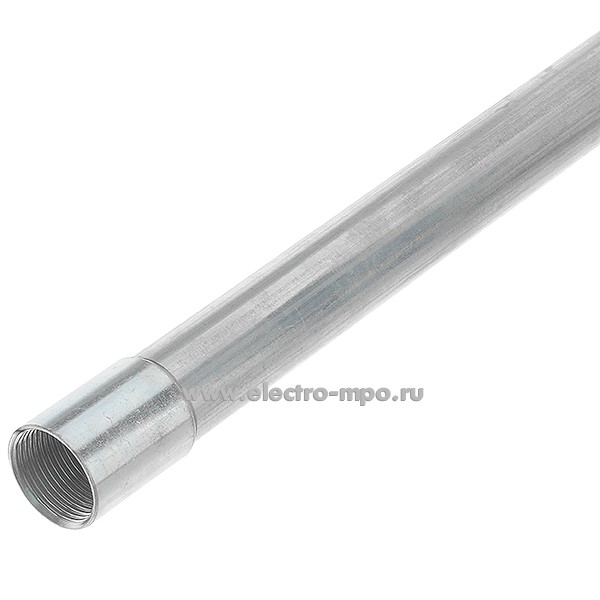 Т1410. Труба IMC-100 стальная 1" с резьбой, Dвнеш=32,8 Dвнутр=28,48мм L=3000мм оцинкованная (Китай)