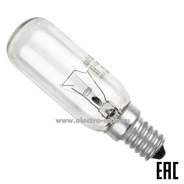 Л19. Лампа 40Вт 12984 40/Т25/CL/Е14 220В накаливания прозрачная для вытяжек (Camelion)