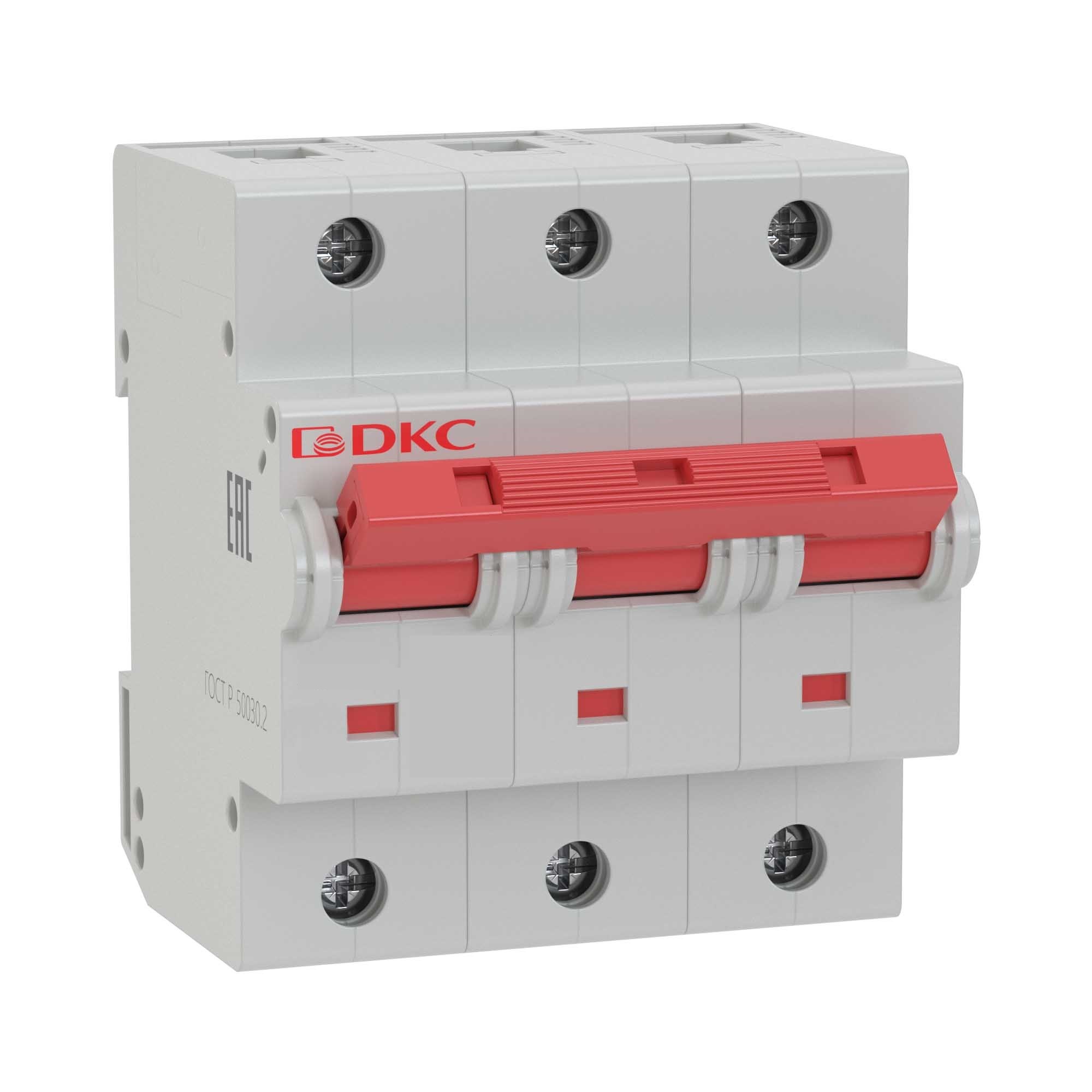 А17. Авт. MD125-3D80 выкл. модульный YON MD125 3P 80А D 20kA (ДКС)