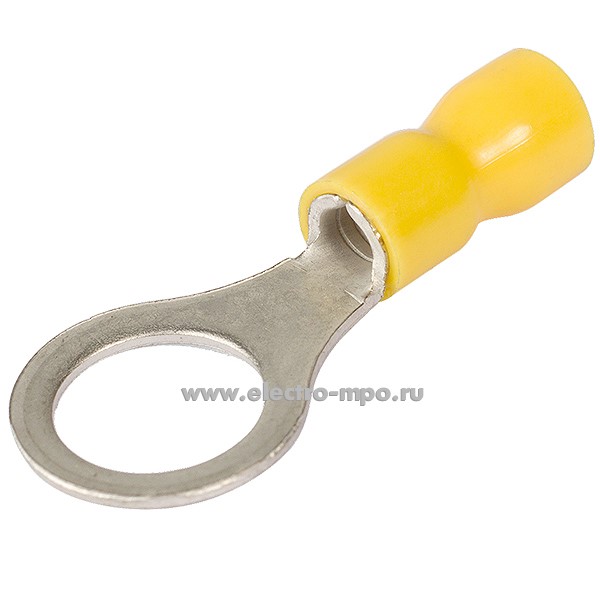Г85. Наконечник 50195 НКИ 6.0–10 кольцевой изолированный желтый серия ПРОФИ (КВТ Калуга)