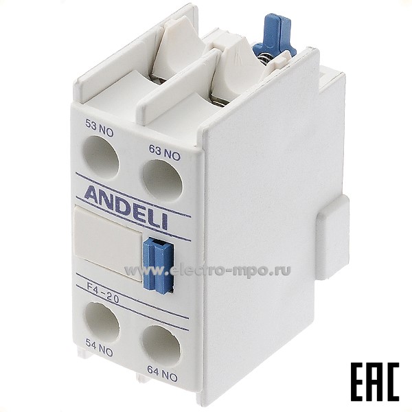 А7451. Приставка F4-20 доп.контакты 2з  ADL08-160 (ANDELI)