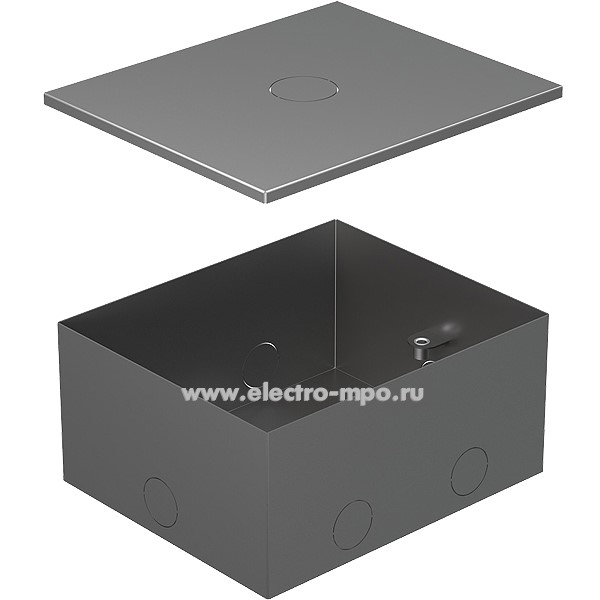 М90. Коробка 70141 металлическая с крышкой для заливки в пол для люков (Экопласт)