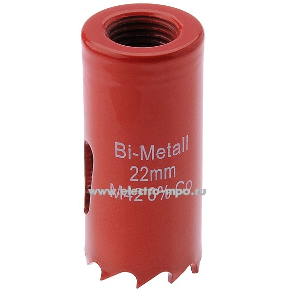 И7102. Коронка 92-0209 по металлу Bimetal 22мм (Rexant)