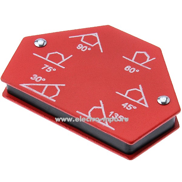 И8853. Магнитный 12-4831 угольник-держатель для сварки на 6 углов усилие 11,3 кг (Rexant)