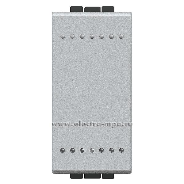 Ю3443. Механизм Living Light NT4004N переключателя 1 кл. промежуточного 1 мод. алюминий (BTicino)