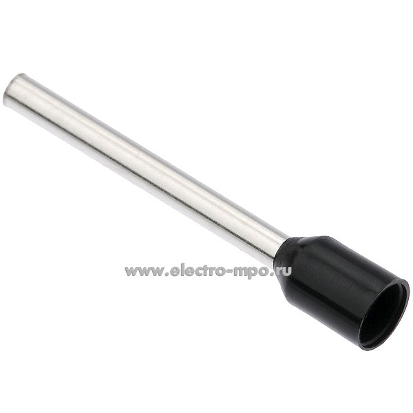 Г3934. Наконечник 79442 НШВИ 1,5-18 медный 1,5мм2 втулочный изолированный на 1 провод, ПВХ (КВТ)