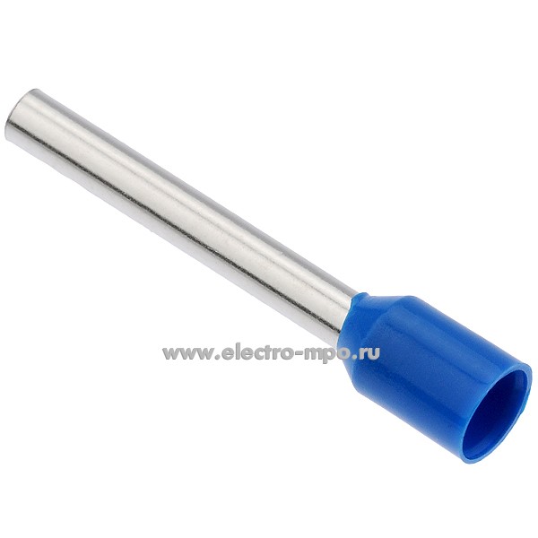 Г3938. Наконечник 79445 НШВИ 2,5-18 медный 2,5мм2 втулочный изолированный на 1 провод, ПВХ (КВТ)