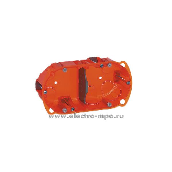 К1164. Коробка Batibox 080122 установочная 2 поста 143х72х50мм  (Legrand)