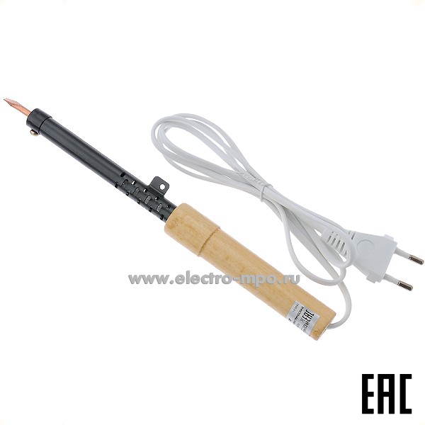 В0857. Паяльник 12-0240 ПД ЭПСН 220В 40Вт деревянная ручка (Rexant)