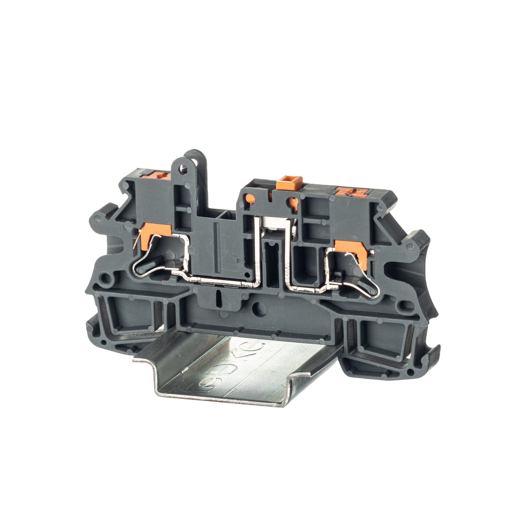 К23. Клемма IPR-4-MT расцепительная, зажим push-in, 2 точки подключения, 4 кв.мм,  (ДКС)