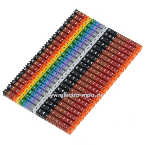 Б7657. Набор маркеров KCG1 9994-1 для каб 0,75-1,5 мм2 симв (0-9.0.0.0.1.1.1.2.2.2.3) 400шт (ONKA, Россия)