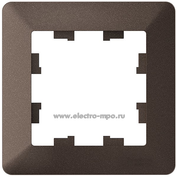 Ю32. Рамка-1 AtlasDesign Air ATN220601 мокко/дымчатый черный (Systemе Electric)