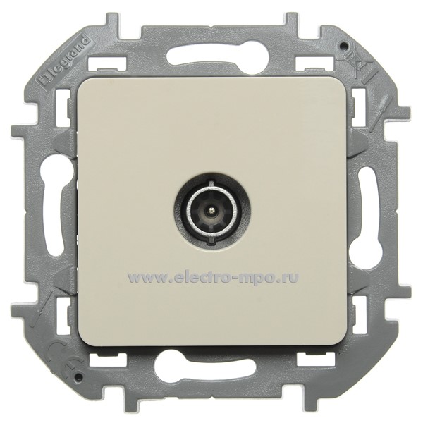 Ю5768. Механизм Inspiria 673871 розетки TV конечной с/п слоновая кость (Legrand/Daccord)