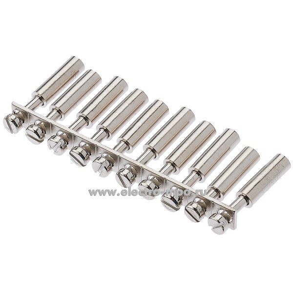 Б7337. Блок перемычек FP1-4 винтовых на 10 полюсов для клемм 4мм2 (Электромонтаж)