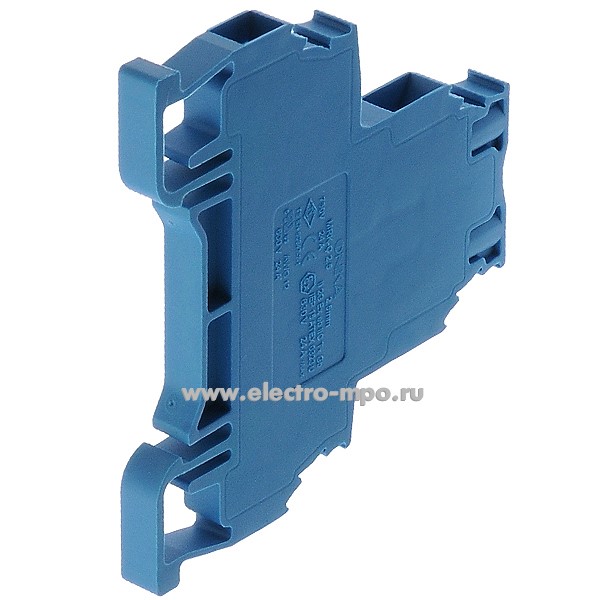 Клемма MRK 2,5 1010335/1615 двухуровневая винтовая синяя 2,5мм2 24А ...