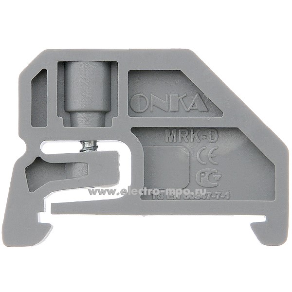  торцевой MR 35 1060014/1222 серый на DIN-рейку с винтом (ONKA .