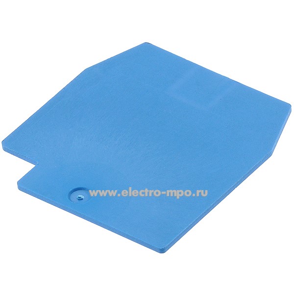 Б9458. Пластина ZCBI161 торцевая для клемм сечением 16мм2 синяя (Cabur Италия)