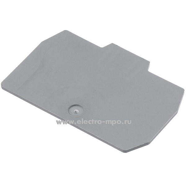 Б9481. Пластина ZHM501GR торцевая для клемм сечением 2,5мм2 серая (Cabur Италия)