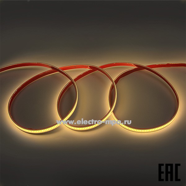 С09. Лента светодиодная 504021 GLS-COB-288-10-220-IP67-NW-3000К 220В 10Вт/м без токоведущих жил (General