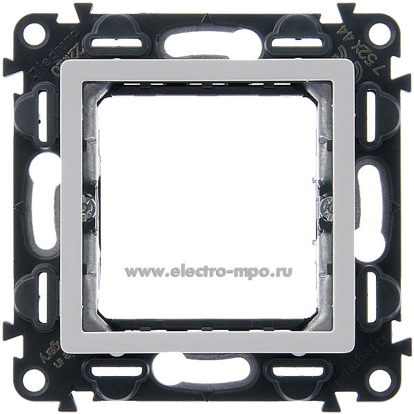 Р7128. Адаптер Valena Life 752144 для механизмов Mosaic 2 модуля белый (Legrand)
