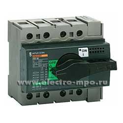 Б4567.Рубильник INS40 28903 63А 4полюса на DIN-рейку и монтажную плату (Schneider Electric)