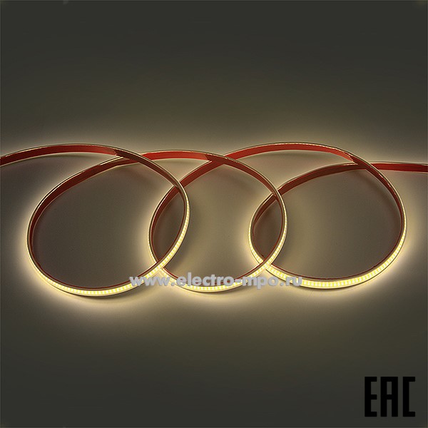 С09. Лента светодиодная 504821 GLS-COB-288-10-220-IP67-NW-4500К 220В 10Вт/м без токоведущих жил (General