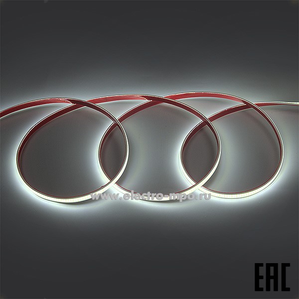 С09. Лента светодиодная 504221 GLS-COB-288-10-220-IP67-NW-6500К 220В 10Вт/м без токоведущих жил (General