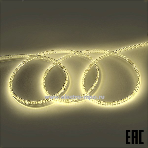 С09. Лента светодиодная 504820 GLS-2835-120-9-220-IP67-NW-4500К 220В 9Вт/м без токоведущих жил (General)