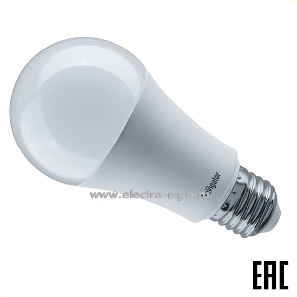 Л02. Лампа 20Вт 61387 NLL-A70-20-230-6.5K-E27 1800Лм 6500K LED "груша" дневной свет (Navigator)