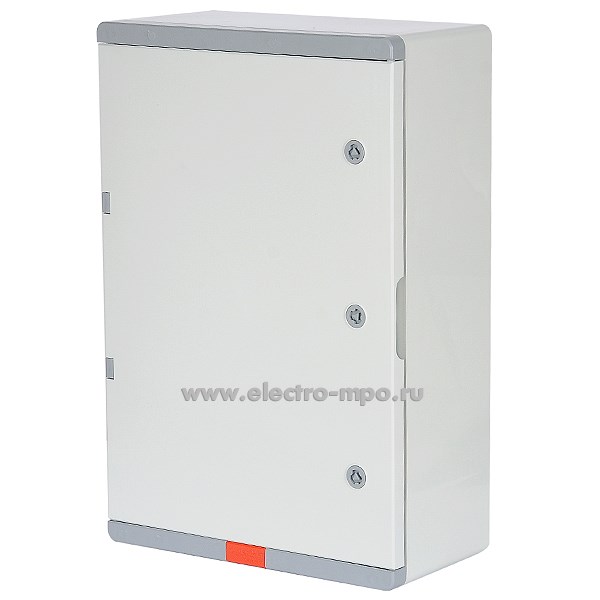 Е9036. Шкаф PD406020 навесной 600х400х200мм АБС-пластик непрозрач. дверца с монтаж. платой IP67 (Plastim)