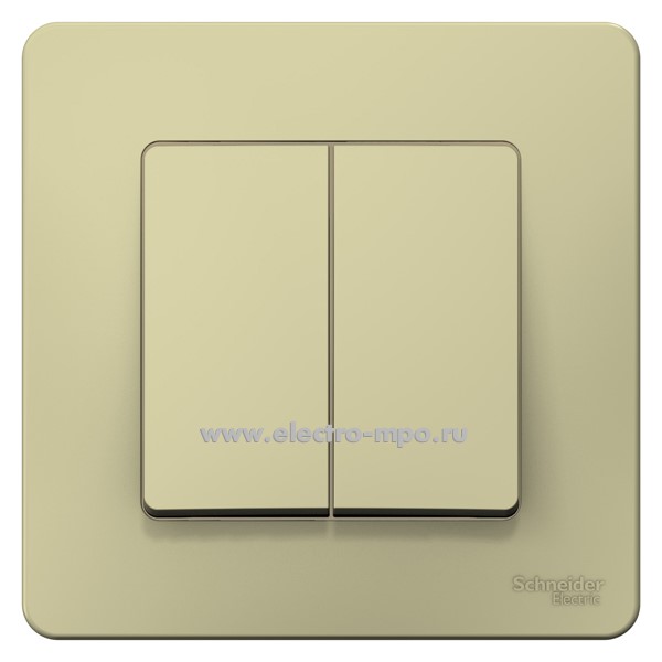 Ю43. Переключатель Blanca BLNVS106607 2 кл. с/п бежевый (Systeme Electric)
