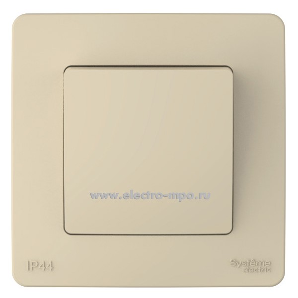 Ю43. Переключатель Blanca BLNVS410607 1 кл. с/п бежевый IP44 (Systeme Electric)