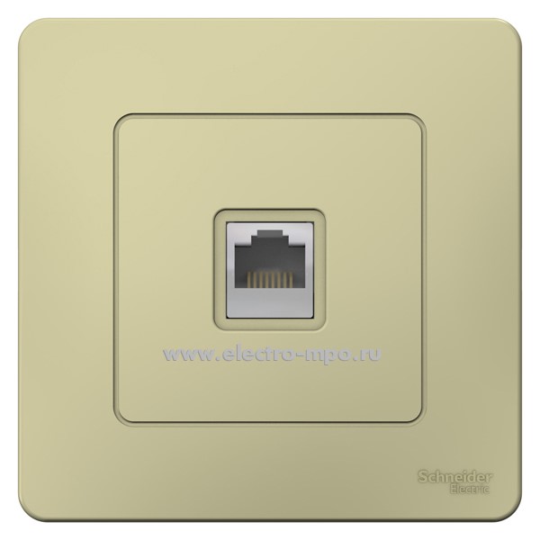 Ю43. Розетка Blanca BLNIS045007 компьютерная RJ45 5e с/п бежевая (Systeme Electric)
