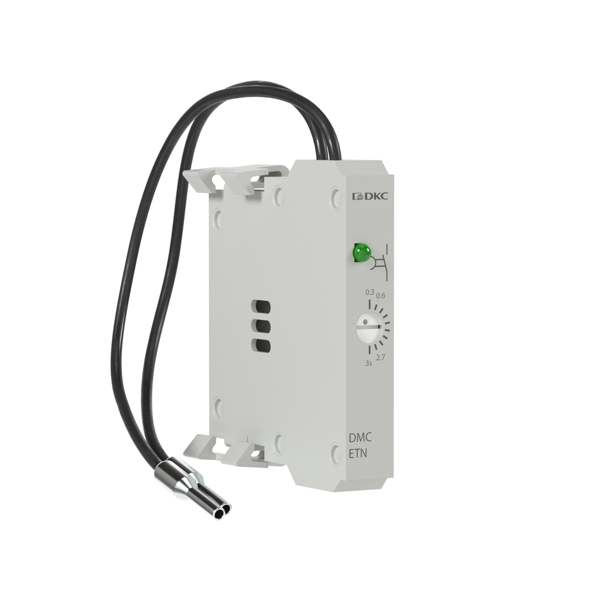 К83. Таймер DMCETN03V240 для миниконтакторов DMC и реле DCR для монтажа справа с задержкой  на  (ДКС)