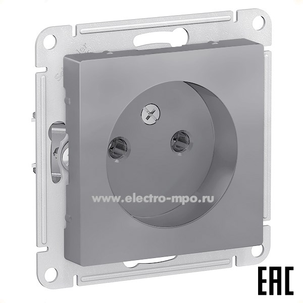 Ю4778. Механизм AtlasDesign ATN000941 розетки с/п сталь (Systeme Electric)