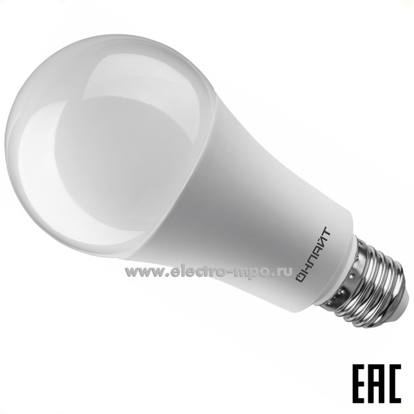 Л02. Лампа 32Вт 90409 OLL-A70-32-230-4K-E27 2900Лм 4000К светодиодная "груша" х/б свет (ОНЛАЙТ)