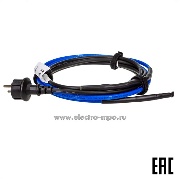 П9334. Кабель нагревательный Ridan Pipeheat-15 с вилкой 21RT0804R для обогрева труб, 10м (Ridan)