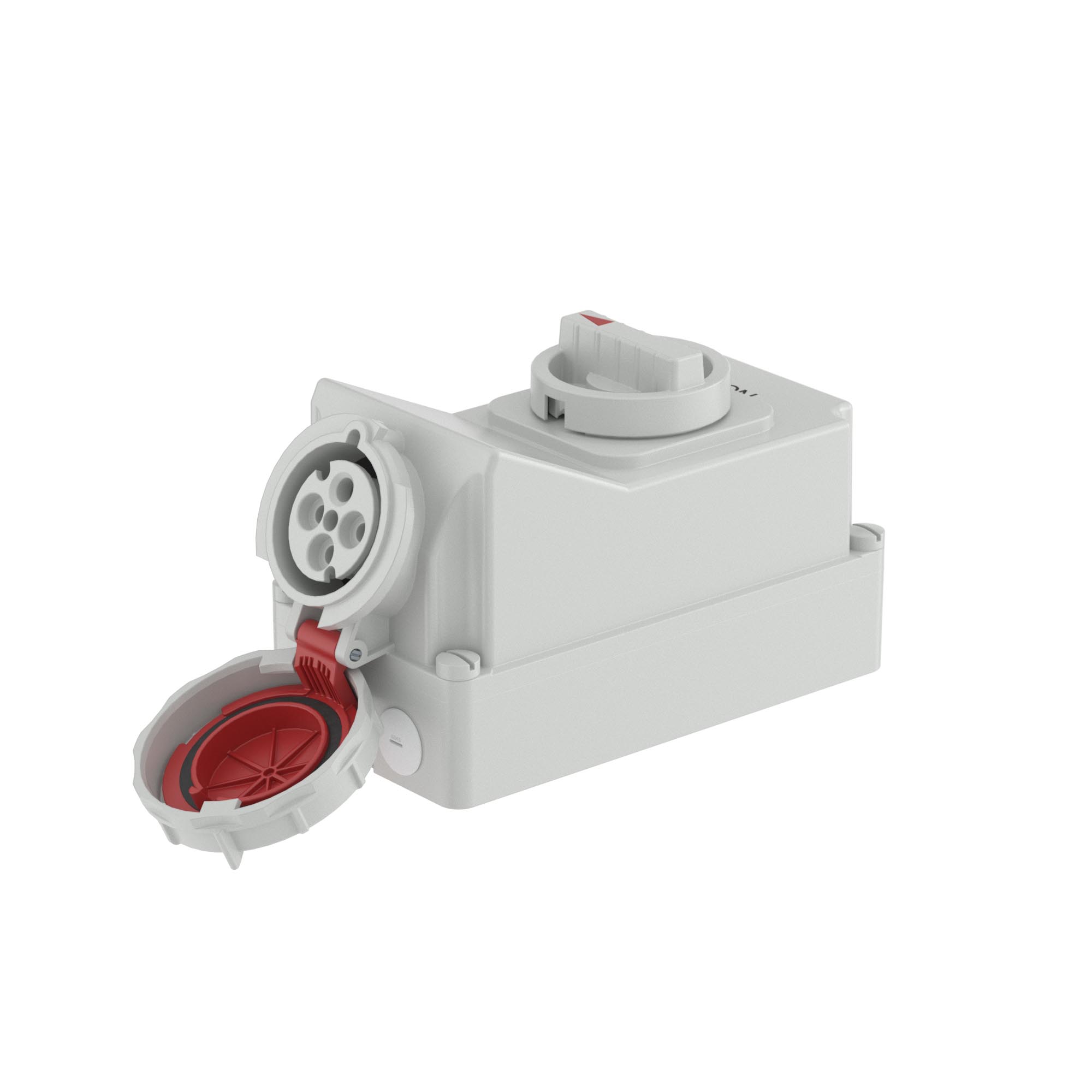 Р57. Розетка DIS5611686 настенная 3Р+Е с механической блокир и боковым расположением разъема WIS  (ДКС)