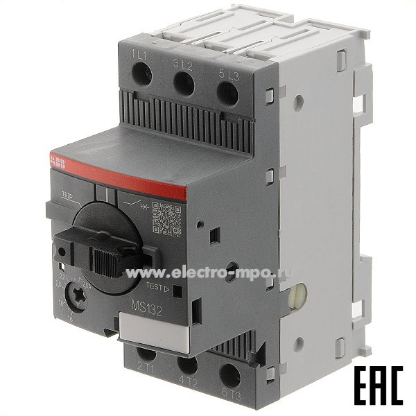 А3053. Выключатель MS132-2,5 1SAM350000R1007 автоматический для двигателей 1,6-2,5А 100кА (ABB)