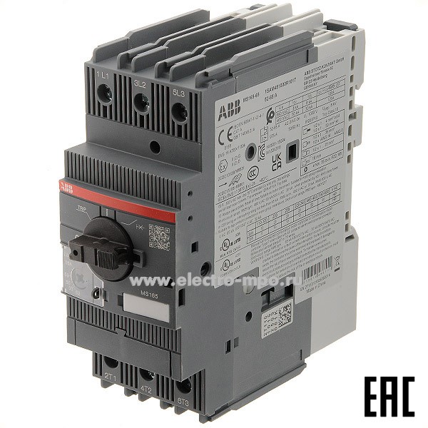 А3070. Выключатель MS165-65 1SAM451000R1017 автоматический для двигателей 52А-65А 25кА (АВВ)