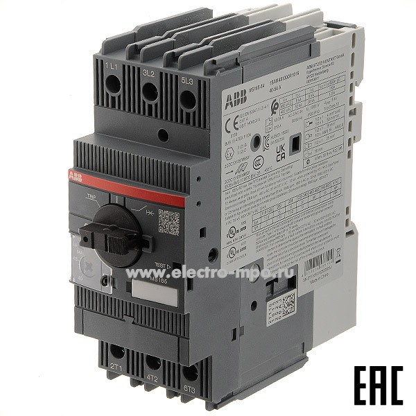 А3069. Выключатель MS165-54 1SAM451000R1016 автоматический для двигателей 40А-54А 25кА (АВВ)