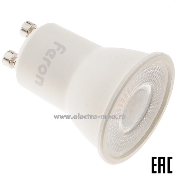 Л09. Лампа 5Вт 51219 LB-272 175-265V GU10 420Лм 4000К LED MR11 38гр. х/б свет (Feron)