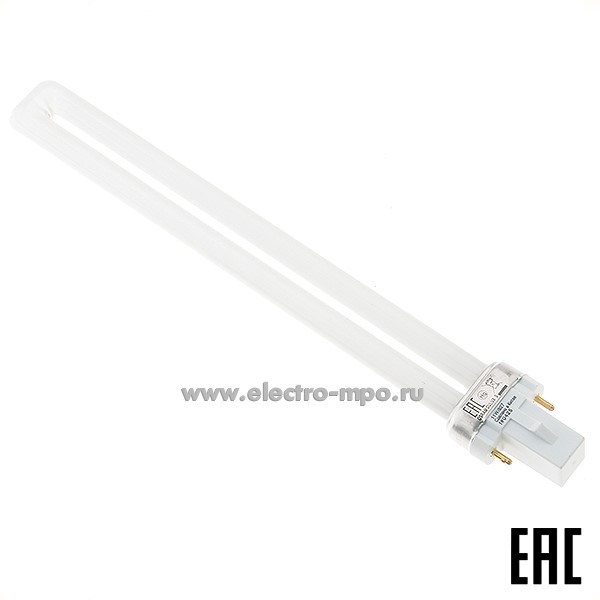 Л3408. Лампа 11Вт 23344 DULUX S 11W/827 G23 900Лм 2700К компакт. люм. энергосберегающая (OSRAM)