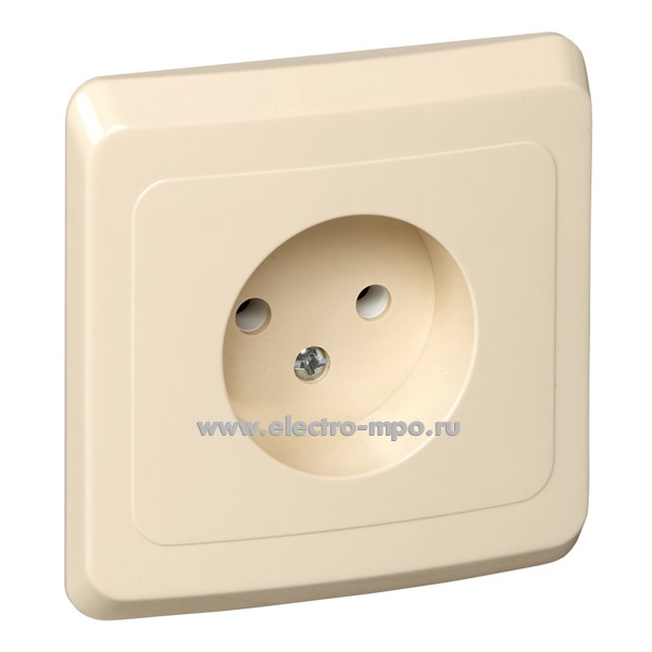 Ю48. Розетка Этюд PC16-001K с/п кремовый (Systeme Electric)