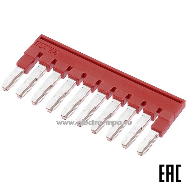 30672. Б0672 Блок перемычек NSYTRAL210 гребёнка на 10 полюсов для клемм 2,5мм2 (Schneider Electric)