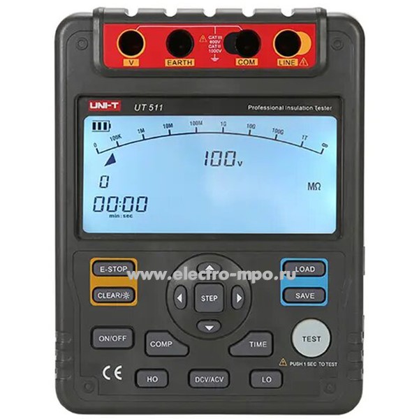 И47. Измеритель 13-0042 сопротивления изоляции UT511 (UNI-T) И47. Измеритель 13-0042 сопротивления изоляции UT511 (UNI-T)