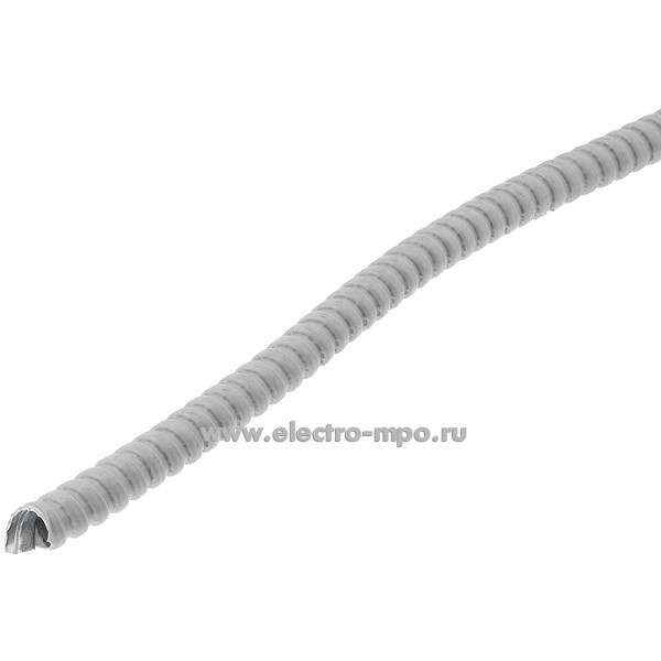 Т1248. Металлорукав МПГ10 в серой ПВХ оболочке 10мм Dвнеш max 15,5мм Dвнутр min 9,1мм (Проминдустрия Рязан