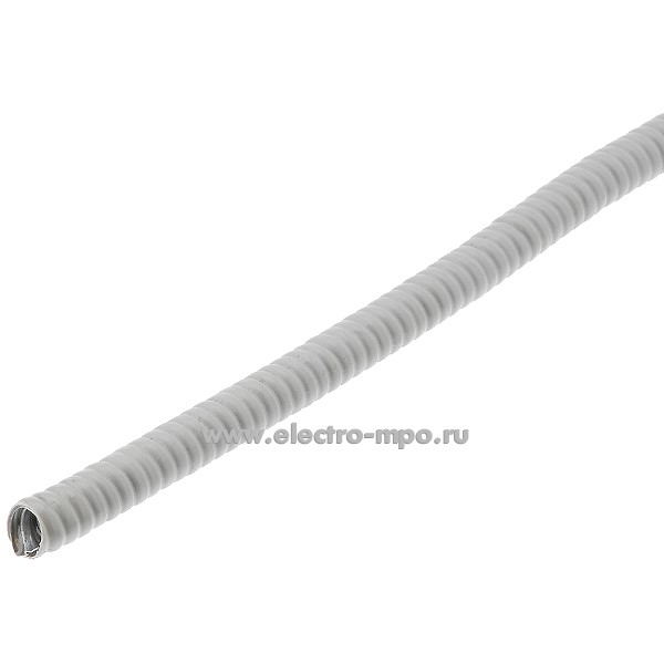 Т1246. Металлорукав МПГ6 в серой ПВХ оболочке 6мм Dвнеш max 10,9мм Dвнутр min 5,1мм (Проминдустрия Рязань)